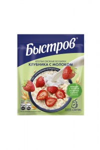 Каша овяная Быстров Клубника Молоко 40г