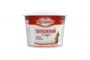 Сыр Президент твороженный Овощи на гриле 140г 54%