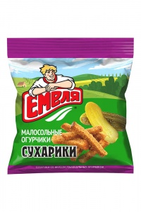 Сухарики Емеля Малосольные огурчики 40г