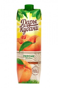 Нектар Дары Кубани яблоко и персик 0,95л