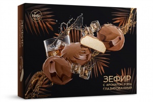 Зефир Нева со вкусом рома глазированный 185г