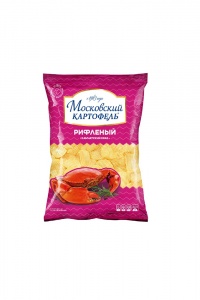 Чипсы Московский картофель рифлёные Камчатский краб 120г