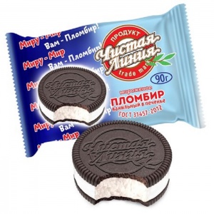 Мороженое Чистая Линия Шайба пломбир 90г