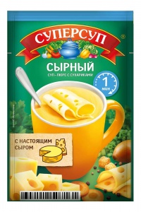Суп-пюре Суперсуп Сырный с сухариками 19г