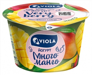 Йогурт Виола манго 2,6% 180г