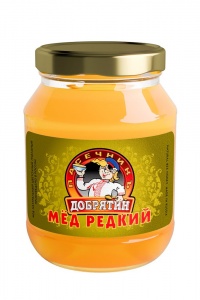 Мед Пасечникъ Добрятин натуральный 330г стеклянная банка