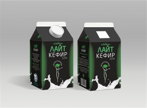 Кефир Лайт 1% т/п 450г