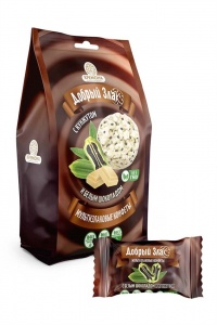 Конфеты Добрый злак с кунжутом и белым шоколадом 150г