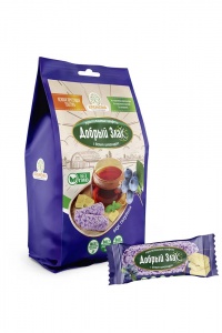 Конфеты Добрый злак с белым шок со вк голубики 150г