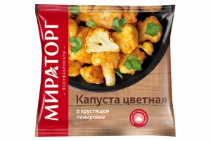 Капуста цветная Мираторг в хрустящей панировке 400г