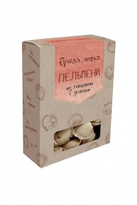 Пельмени Ручная лепка говядина с зеленью 500г