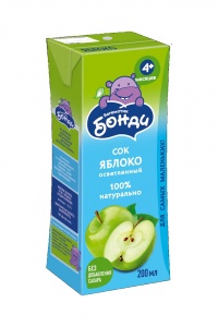 Детское питание Сок Бонди яблоко 0,2л