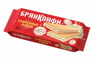 Вафли Брянконфи Сливочные 190г