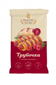 Изделие хлебобулочное Фруктовая трубочка Малинка 300г