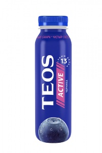 Йогурт Теос Актив питьевой Черника 1,8% 260г