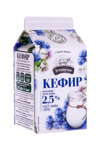 Кефир Устьянский 2,5% т/п 450г