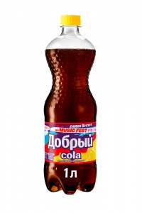 Напиток Добрый Кола Ледяной лимон сильногазированный безалкогольный  ПЭТ 1л