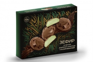 Зефир Нева со вкусом дубайского шоколада глазированный 185г
