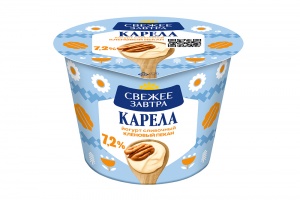 Йогурт Свежее завтра Карела Кленовый пекан 7,2% 180г