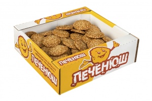 Изделия кондитерские мучные печенье сдобное Кунжутис 450г