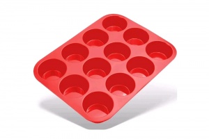 Форма для выпечки силиконовая 27х20,5х2,5см 12ячеек