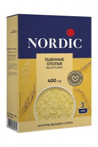 Хлопья Нордик пшенные 400г