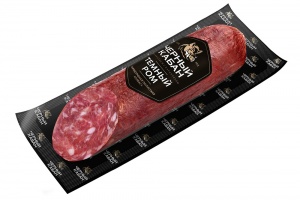 Колбаса Черный кабан Темный ром сырокопченая 185г