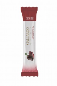 Шоколад Галлардо горький с начинкой со вкусом вишни 25г