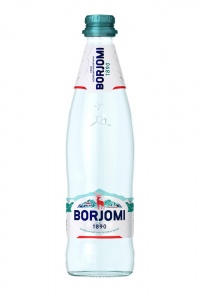 Вода Боржоми минеральная лечебно-столовая газированная стеклянная бутылка 0,5л