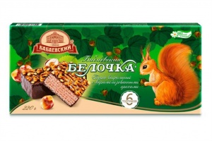 Торт Бабаевская Белочка с карамелизированный с орехами 220г