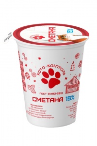 Сметана Кото-контроль 15% 300г