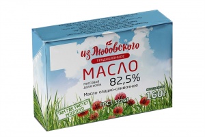 Масло Из Любовского сладко-сливочное 82,5% 160г
