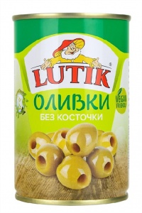 Оливки Лютик без косточки ж/б 280г