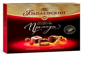 Конфеты Бабаевские Премиум коллекция малина апельсин 105г