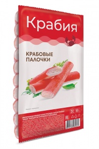 Крабовые палочки Крабия имит. пастер.охл. 180г
