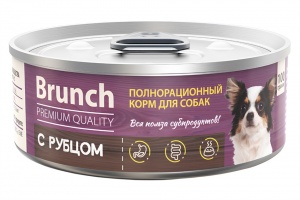 Корм Бранч для собак с рубцом жестяная банка 100г