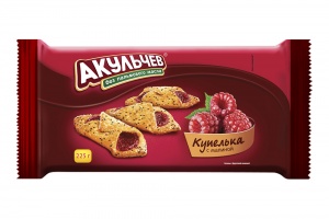 Печенье Акульчев Купелька малина 225г