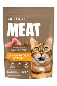 Корм Мит д/кошек ароматная курица 300г