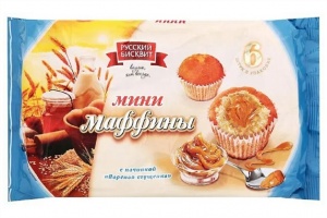 Мини маффины Русский бисквит вареная сгущенка 200г