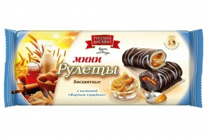 Мини рулеты Русский бисквитвареная сгущенка 175г