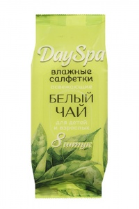 Салфетки влажные Дей Спа Белый Чай 8шт