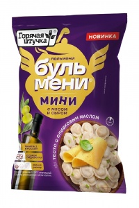 Пельмени Бульмени Горячая Штучка мини мясо/сыр полуфабрикат  400г