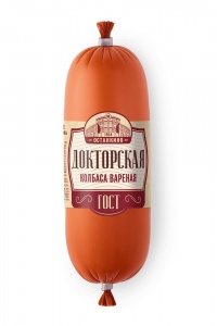 Колбаса Останкино Докторская  ГОСТ вареная 350г