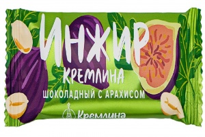Батончик Инжир Кремлина шоколадный с арахисом глазированный 30г