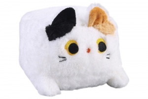 Игрушка мягкая Кот белый 18см 9824315