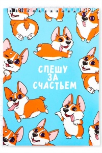 Блокнот А5 Корги 40л 9346862