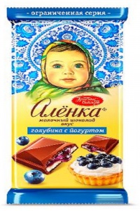 Шоколад Аленка вкус голубика с йогуртом 87г
