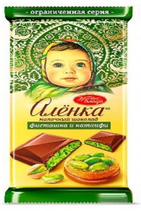 Шоколад Аленка с фисташкой и тестом катаифи 87г