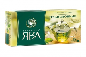 Чай Принцесса Ява зеленый байховый китайский в пакетиках 25шт