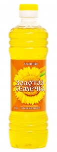 Масло подсолнечное Золотая Семечка нерафинированное 0,5л
